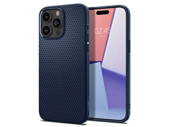 Spigen Liquid Air iPhone 15 Pro Max hoesje blauw