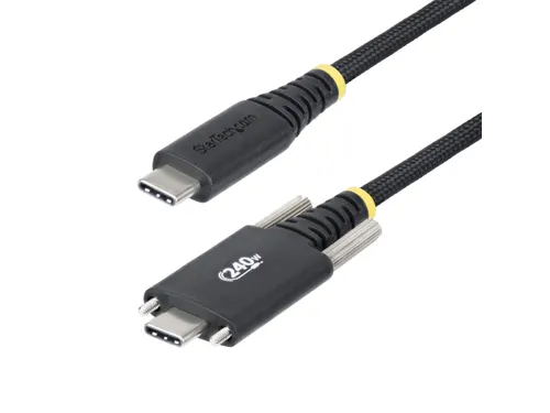 StarTech.com 3 Meter USB-C Laadkabel met Zijschroefvergrendeling