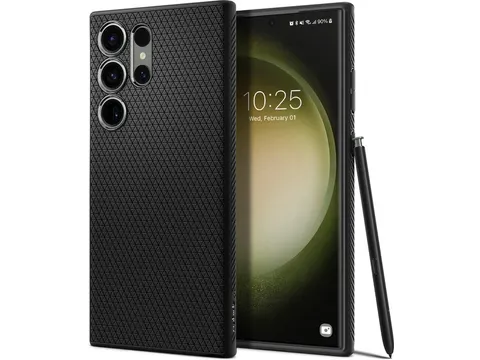 Spigen Liquid Air Samsung Galaxy S23 Ultra Hoesje Back Cover Zwart