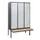locker met bank,HxBxD 1950x1200x815mm,3vak,vak B 400mm,cil.-slot