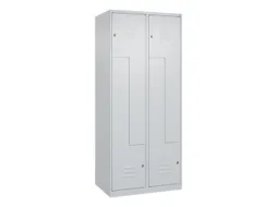 Z-garderobekast,HxBxD 1850x800x500mm,vak B 200/400mm,cil.-slot