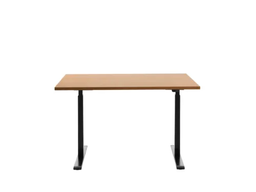 Elektrisch ihv bureau,HxBxD 700-1200x1200x800mm,blad beuken