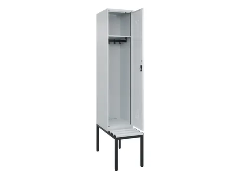 locker met bank,HxBxD 2120x400x815mm,1vak,vak B 400mm,cilinderslot