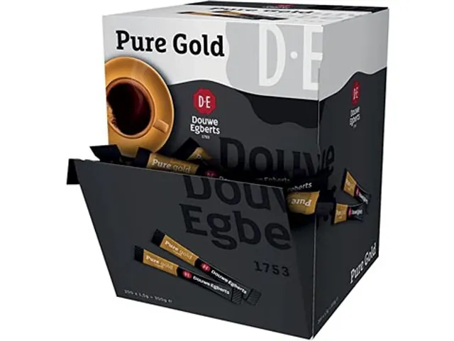 Douwe Egberts Oploskoffie Instant Pure Gold Sticks Doos 200 Stuks