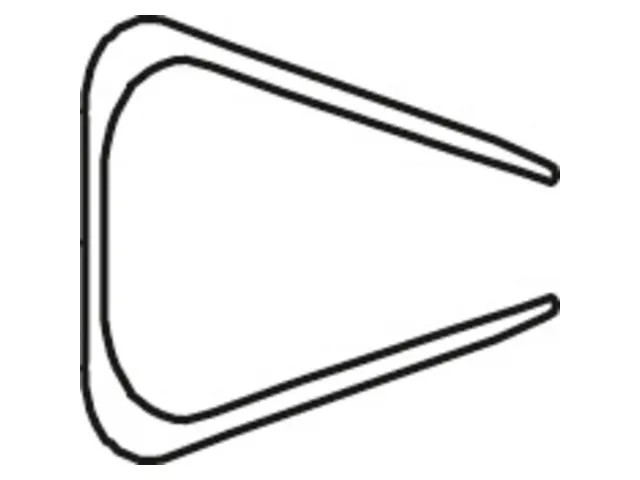 20 Serodo bindruggen 15mm zwart