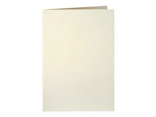 Correspondentiekaart Papicolor dubbel 105x148mm metallic ivoor pak 6 s - 1