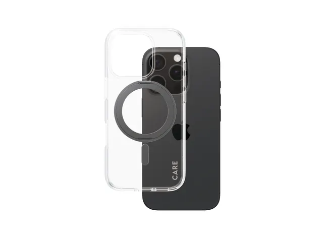 PanzerGlass CARE by Case Transparent w. Black Kickstand & MagSaf