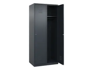 locker,HxBxD 1850x800x500mm,2vak,vak B 400mm,cil.-slot,staand op vloer - 1