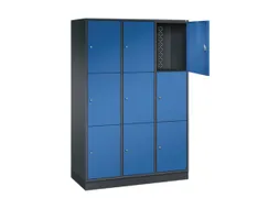 grootvolume-lockersysteem,HxBxD 1950x1220x500mm,3x3vakken,cil.-slot