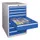 ladekast 800x500x600mm 8laden cilinderslot RAL7035 front RAL5010