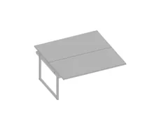 table de rallonge p. bureau Bench HxlxP 730x1600x1600mm panneau gris