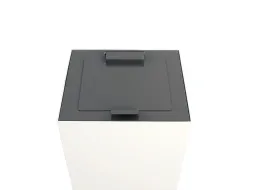 V-Part Top met klepdeksel voor Modulaire Afvalbak 85 en 90 L Grijs
