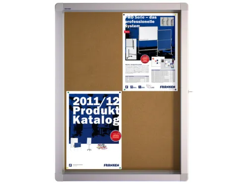 Infovitrine 4xa4 Kurkbord Voor Binnen Aluminium Frame