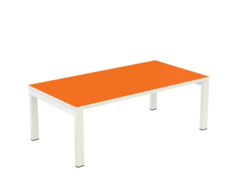 bijzettafel,HxBxD 400x1140x600mm,rechthoekig,4voeten wit