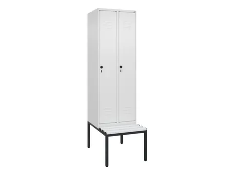 locker voor scheiding van kleding,HxBxD 2120x600x815mm,2vak