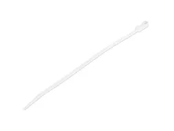 20cm Kabelbinders met montagegat 4mm wit 100 stuks