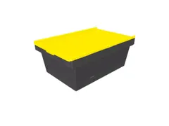 Herbruikbare containers HxLxB 240x610x400mm 38l PP-regeneraat geel