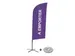 Drapeau Restauration Alu Wind Set complet "A emporter" Violet