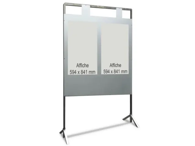 stembord,HxB 2100x1400mm,2nummerplaten,frame verzinkt