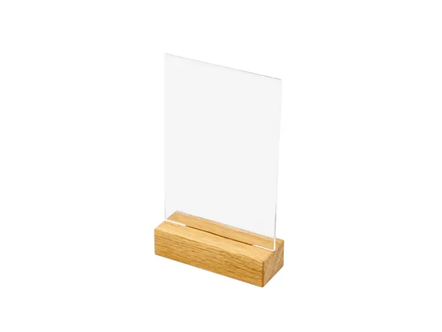 Porte-menu de table IEZZY A6 socle bois