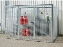 Gasflessendepot Staal/gaas Hxbxd 2060x3100x2100mm Voor 104 Gasflessen