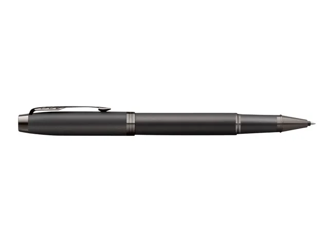 Rollerpen Parker IM Monochrome Gun Metal Fijn Zwarte inkt