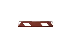 parkeerplaatsbegrenzing,B 900mm,recyclebaar rubber,roodbruin/wit