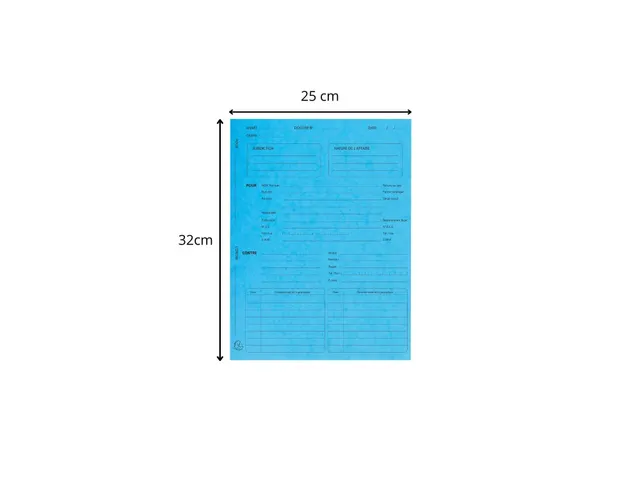 25 Proceduremappen in glanskarton 265g/m2 - 25x32cm - Ivoor-Gea