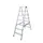 Lichte Universele Trapladder Tweezijdig L 1 64m H 1 29m 2x7treden