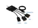 Displayport Naar Displayport Multi-monitor Splitter 4-Poorts Hub
