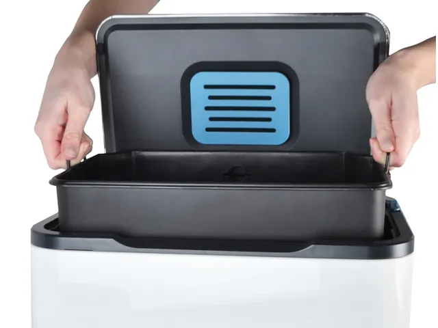 Afvalbak Desq 6053.01 pedaalemmer 40 liter RVS Wit