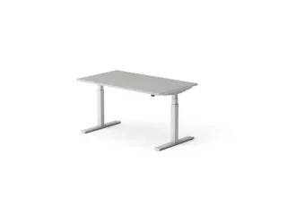 Elektrisch ihv bureau HxBxD 640-1300x1400x800mm blad grijs Alu - 1