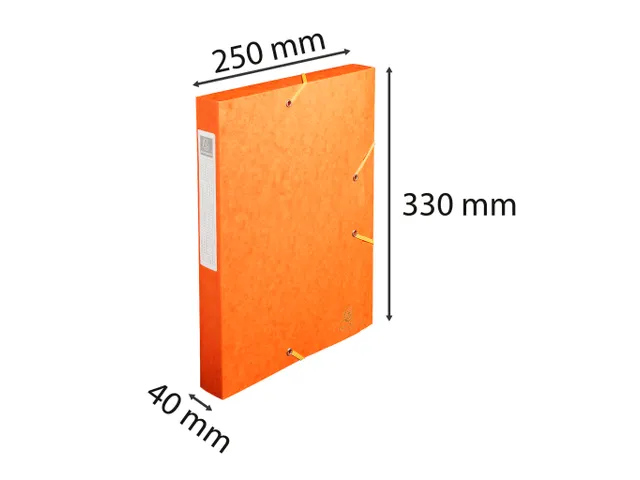 CARTOBOX glanskarton rug 40mm oranje