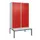 PBM-locker met bank,HxBxD 2120x1200x815mm,4vak,vak B 300mm