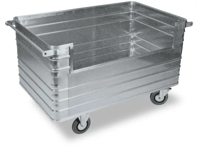 Bakwagen Aluminium 400kg 1680x930x970mm 945l Greep Opening