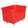 Verrijdbare Rechthoekige Bak 340 Liter Hxbxd 711x991x686mm Pe Rood