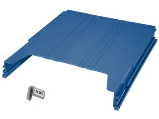 wandsorteerder,opbergvak,v. 34,HxBxD 42x262x302mm,plank(en) ABS,blauw - 2