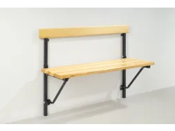 klapbank,HxLxD 780x1200x380mm,houten lijst,frame staal RAL7016