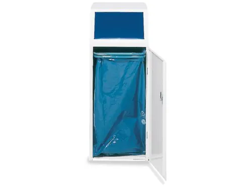Afvalverzamelaar 69 Liter Klemring Sticker Papier Deur Voor Blauw