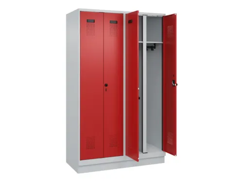 locker voor scheiding van kleding,HxBxD 1950x1200x500mm,4vak