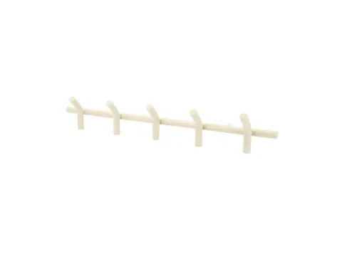 Wandkapstok 5 haken beige