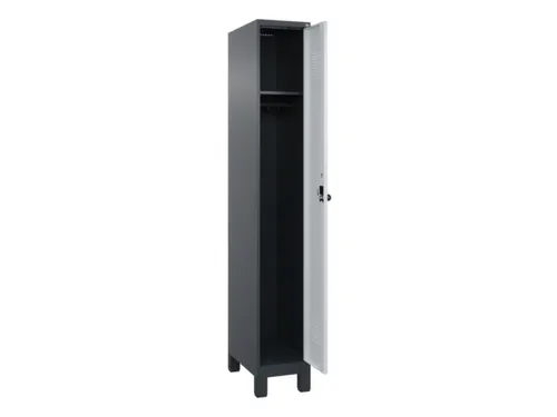locker,HxBxD 1950x300x500mm,1vak,vak B 300mm,draaigrendel,voeten