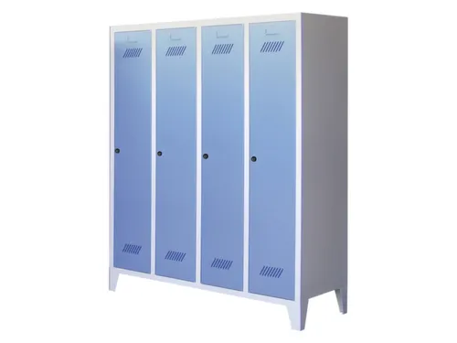 lockerkast v. kinderen,HxBxD 1600x1230x500mm,RAL7035,front RAL3000