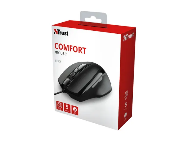 Muis Trust Voca Comfort zwart