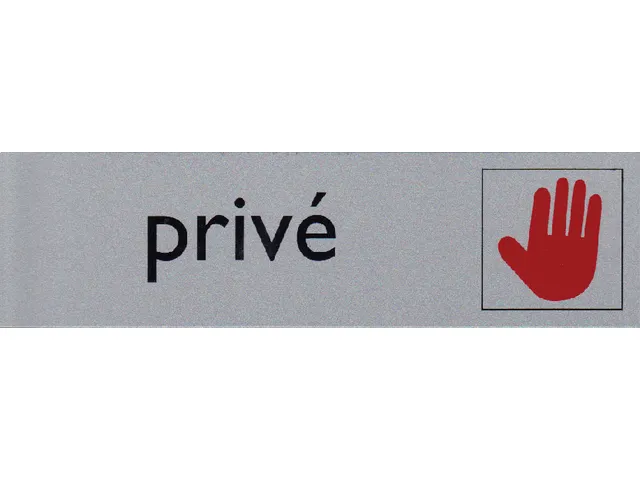Infobord pictogram Privé 165x44mm