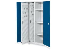 Uitschuifkast 1950x1000x600mm 2uitschuifwanden 3legborden Ral5010
