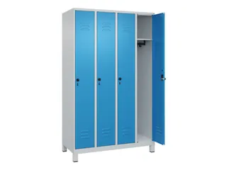 locker,HxBxD 1950x1200x500mm,4vak,vak B 300mm,draaigrendel,voeten - 2