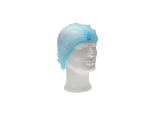 Haarnet Pp Non Woven Clip Cap Blauw 58cm 2-elastiek Detectable 1000 St - 4