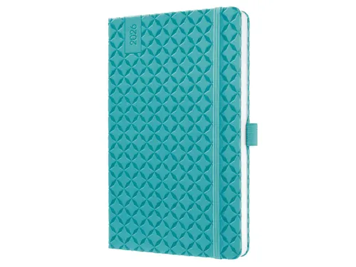 Weekagenda Flair A5 2026 (NL/FR/EN/DU) Aqua Green Hardcover