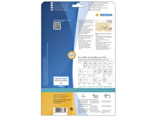 HERMA 8671 Transparante folie-etiketten Mat A4 99,1x38,1mm 350 stuks - 2